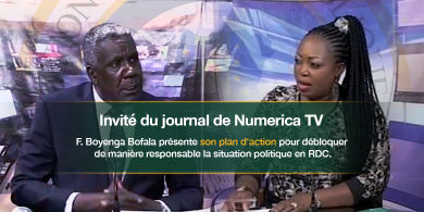 Frédéric BOYENGA BOFALA Invité du journal de Numerica TV