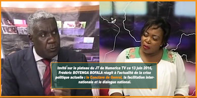 Frédéric BOYENGA BOFALA invité du journal de Numerica TV